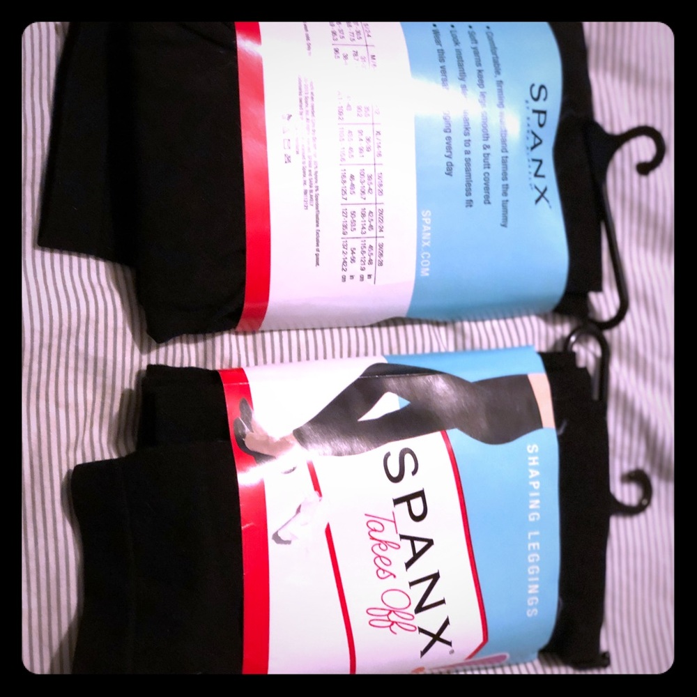 Two pairs of spanx leggings